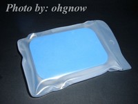 Rubber Cleaning Sponge Dual Surface Blue